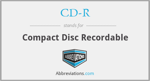 What does compact disc recordable stand for?